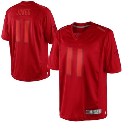 Men's Limited Julio Jones Nike Jersey Red - #11 Drenched NFL Atlanta Falcons